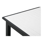 Nizuc 77" / 100.5" Aluminum Outdoor Patio Extendable Dining Table in White