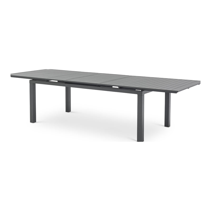 Maldives 95.5" / 119" Aluminum Outdoor Patio Dining Table in Grey