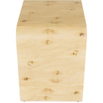 Cresthill Burl Wood Nightstand in Natural