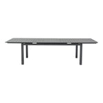 Maldives 95.5" / 119" Aluminum Outdoor Patio Dining Table in Grey