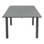 Maldives 95.5" / 119" Aluminum Outdoor Patio Dining Table in Grey