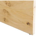 Cresthill Burl Wood Nightstand in Natural