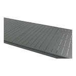 Maldives 95.5" / 119" Aluminum Outdoor Patio Dining Table in Grey