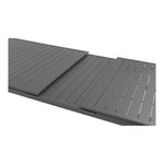 Maldives 95.5" / 119" Aluminum Outdoor Patio Dining Table in Grey