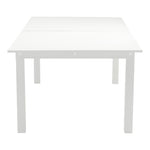 Maldives 95.5" / 119" Aluminum Outdoor Patio Dining Table in White