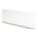 Maldives 95.5" / 119" Aluminum Outdoor Patio Dining Table in White