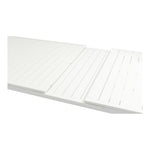 Maldives 95.5" / 119" Aluminum Outdoor Patio Dining Table in White
