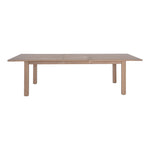 Newport 86.75" / 108" Acacia Wood Outdoor Patio Dining Table in Natural