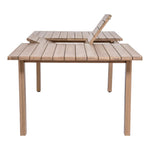 Newport 86.75" / 108" Acacia Wood Outdoor Patio Dining Table in Natural