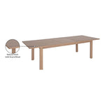 Newport 86.75" / 108" Acacia Wood Outdoor Patio Dining Table in Natural