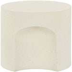 Olira Concrete And Fiberglass Indoor / Outdoor End Table in Cream