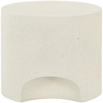 Olira Concrete And Fiberglass Indoor / Outdoor End Table in Cream