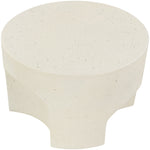 Olira Concrete And Fiberglass Indoor / Outdoor End Table in Cream