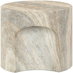 Olira Concrete And Fiberglass Indoor / Outdoor End Table in Natural