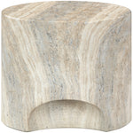 Olira Concrete And Fiberglass Indoor / Outdoor End Table in Natural