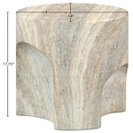 Olira Concrete And Fiberglass Indoor / Outdoor End Table in Natural