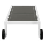 Nizuc Adjustable Mesh Water Resistant Fabric Outdoor Patio Adjustable Sun Chaise Lounge (373-) in Grey