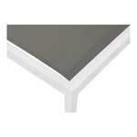 Nizuc Adjustable Mesh Water Resistant Fabric Outdoor Patio Adjustable Sun Chaise Lounge (373-) in Grey