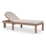 Newport Water Resistant Fabric Upholstered Outdoor Patio Lounge Chair in Beige