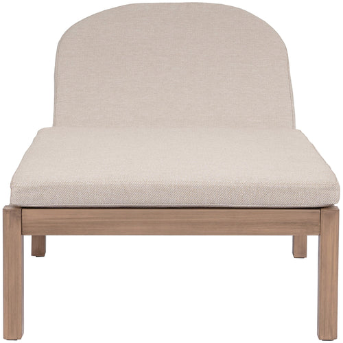 Newport Water Resistant Fabric Upholstered Outdoor Patio Lounge Chair in Beige
