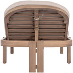 Newport Water Resistant Fabric Upholstered Outdoor Patio Lounge Chair in Beige