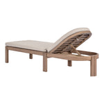 Newport Water Resistant Fabric Upholstered Outdoor Patio Lounge Chair in Beige