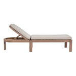Newport Water Resistant Fabric Upholstered Outdoor Patio Lounge Chair in Beige