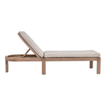 Newport Water Resistant Fabric Upholstered Outdoor Patio Lounge Chair in Beige