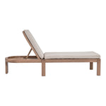 Newport Water Resistant Fabric Upholstered Outdoor Patio Lounge Chair in Beige