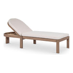 Newport Water Resistant Fabric Upholstered Outdoor Patio Lounge Chair in Cream