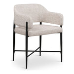 Dame Fabric Upholstered Dining Chair in Beige