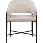 Dame Fabric Upholstered Dining Chair in Beige
