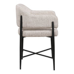 Dame Fabric Upholstered Dining Chair in Beige