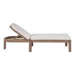 Newport Water Resistant Fabric Upholstered Outdoor Patio Lounge Chair in Cream