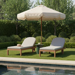 Newport Water Resistant Fabric Upholstered Outdoor Patio Lounge Chair in Grey