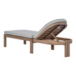 Newport Water Resistant Fabric Upholstered Outdoor Patio Lounge Chair in Grey