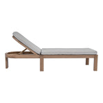 Newport Water Resistant Fabric Upholstered Outdoor Patio Lounge Chair in Grey