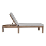 Newport Water Resistant Fabric Upholstered Outdoor Patio Lounge Chair in Grey