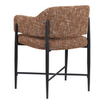 Dame Fabric Upholstered Dining Chair in Cognac