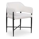 Dame Fabric Upholstered Dining Chair in Cream