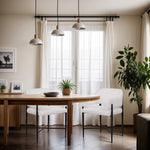 Dame Fabric Upholstered Dining Chair in Cream