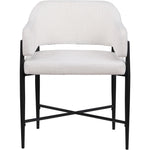 Dame Fabric Upholstered Dining Chair in Cream
