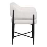 Dame Fabric Upholstered Dining Chair in Cream