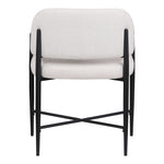 Dame Fabric Upholstered Dining Chair in Cream