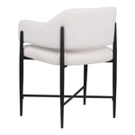 Dame Fabric Upholstered Dining Chair in Cream