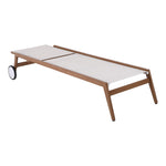 Maui Water Resistant Fabric Upholstered Outdoor Patio Lounger in Cream