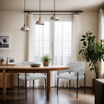 Dame Fabric Upholstered Dining Chair in Grey