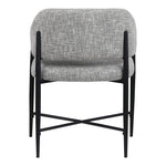Dame Fabric Upholstered Dining Chair in Grey