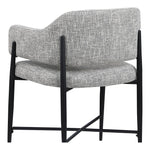 Dame Fabric Upholstered Dining Chair in Grey