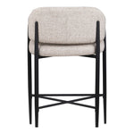 Dame Fabric Upholstered Counter Stool in Beige